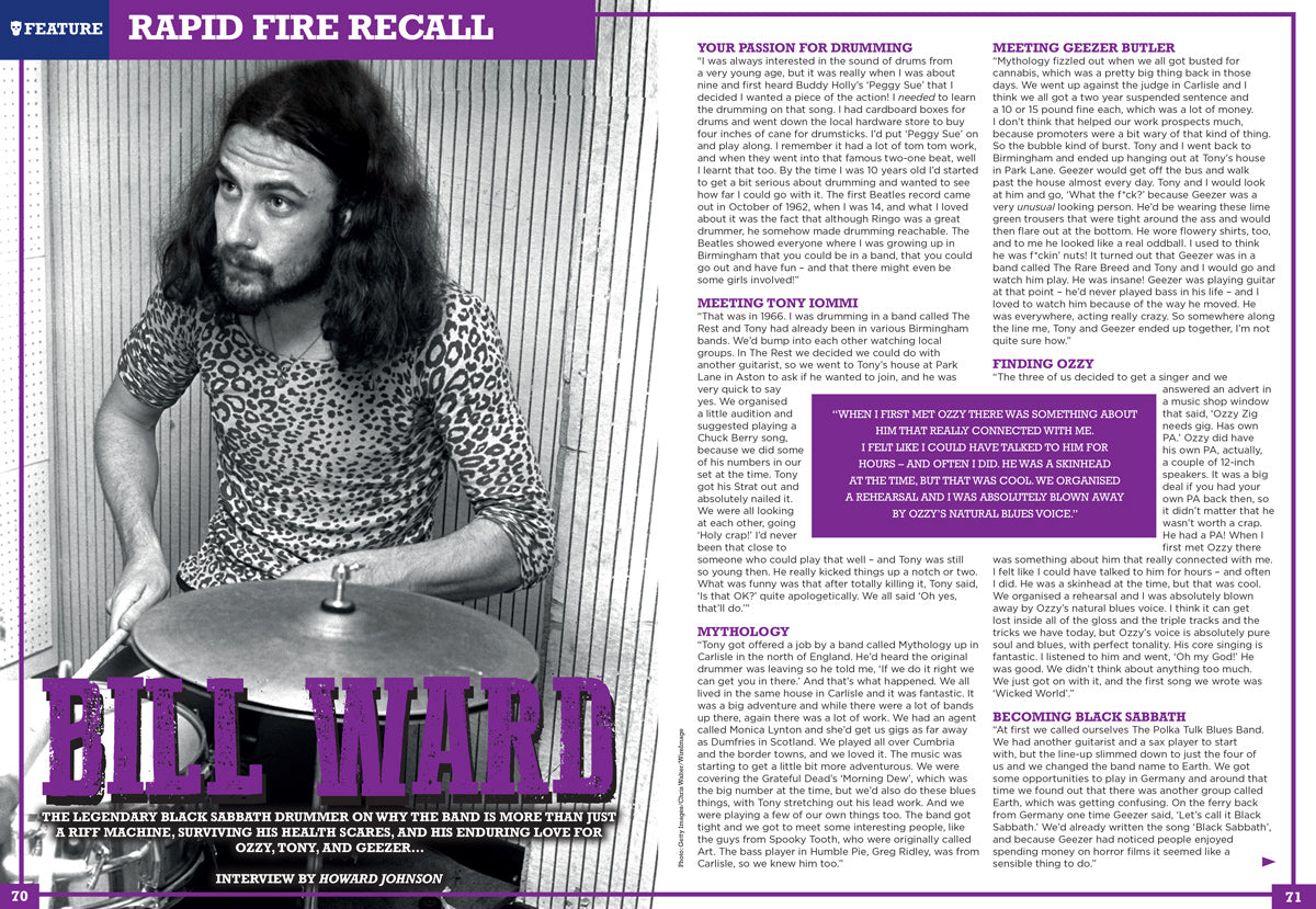 Rock Candy Magazine Issue 19: BILL WARD BLACK SABBATH Iron Maiden