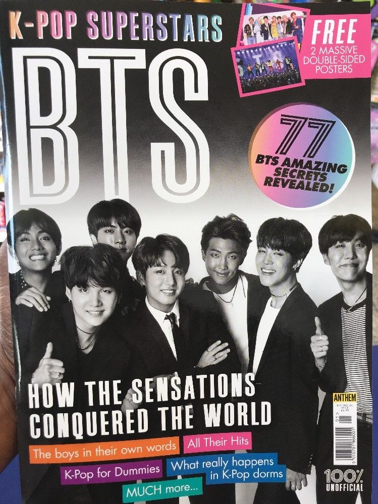 K-Pop Superstars BTS 84 page glossy UK magazine