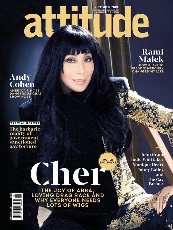 UK Attitude Magazine October 2018: CHER COVER STORY & WORLD EXCLUSIVE INTERVIEW