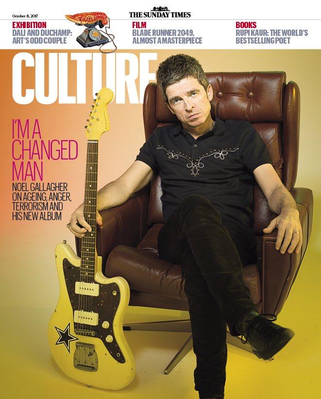 Noel Gallagher on the cover of Culture Magazine