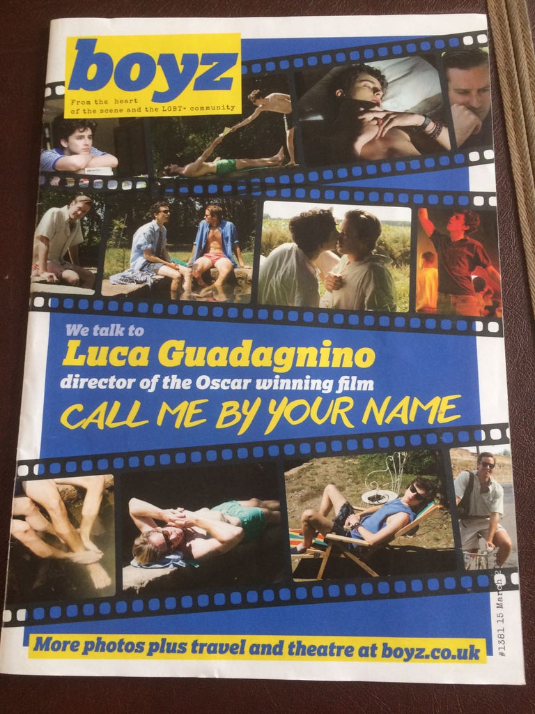UK Boyz Magazine March 2018 Timothee Chalamet & Armie Hammer - Call Me By Your Name Cover