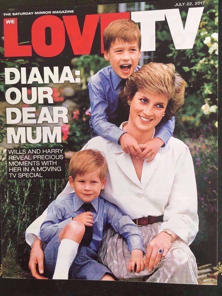 Love TV Magazine 22 July 2017 Princess Diana Matt Bomer Elisabeth Moss Zoe Henry