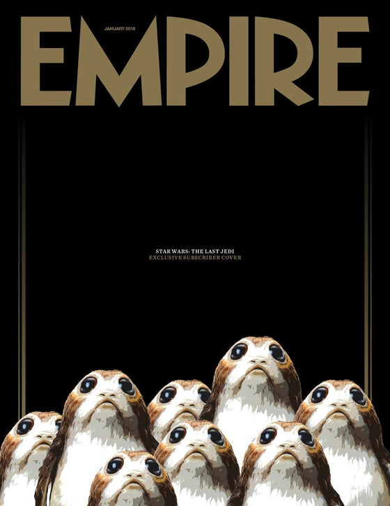 Empire Magazine January 2018 Star Wars The Last Jedi The Porgs Subscribers Cover