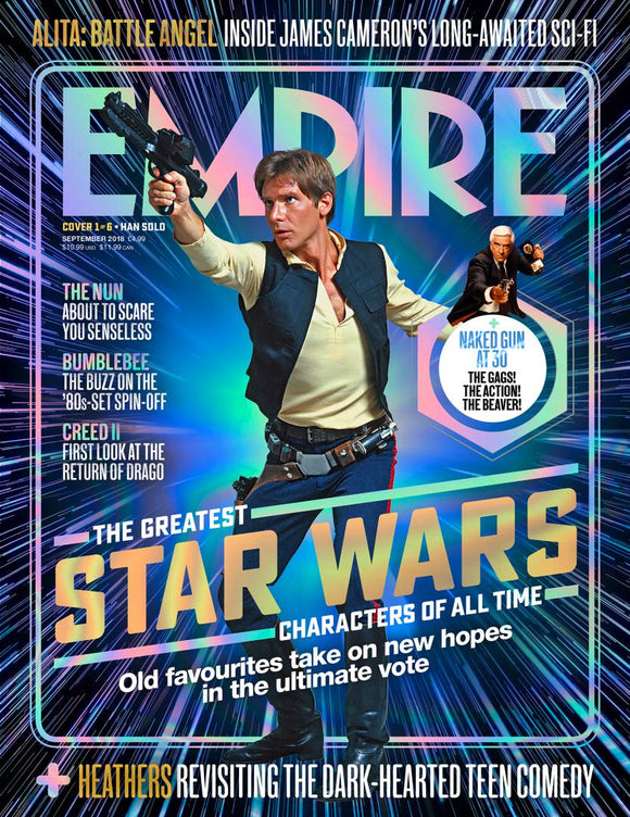 Empire Magazine September 2018: GREATEST STAR WARS CHARACTERS COVER #1 Han Solo