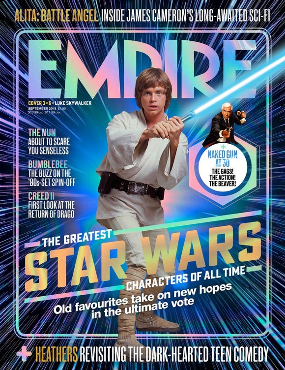 Empire Magazine Sept 2018: GREATEST STAR WARS CHARACTERS COVER #3 Luke Skywalker Timothee Chalamet