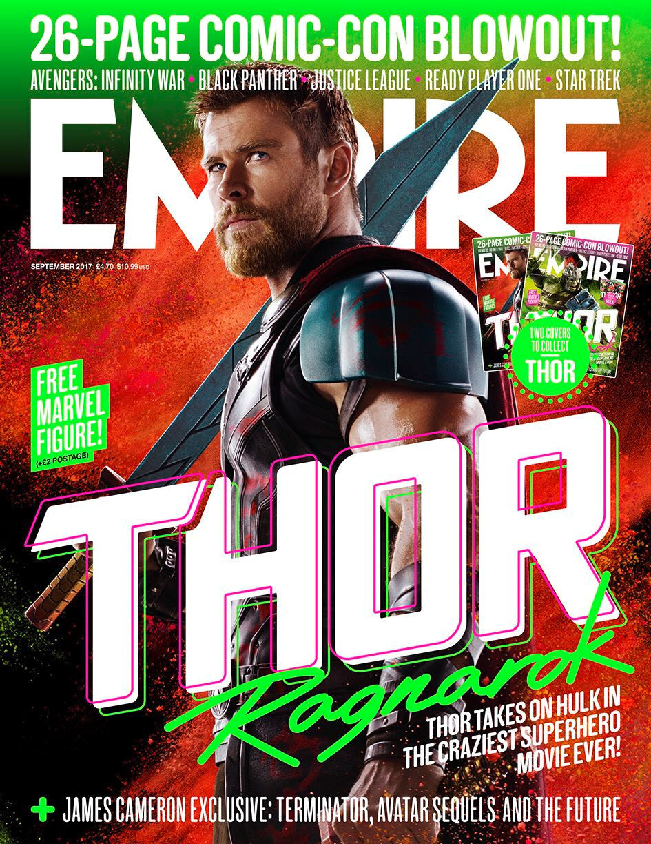Empire Magazine September 2017 Thor Ragnarok Chris Hemsworth Cover One (Thor)