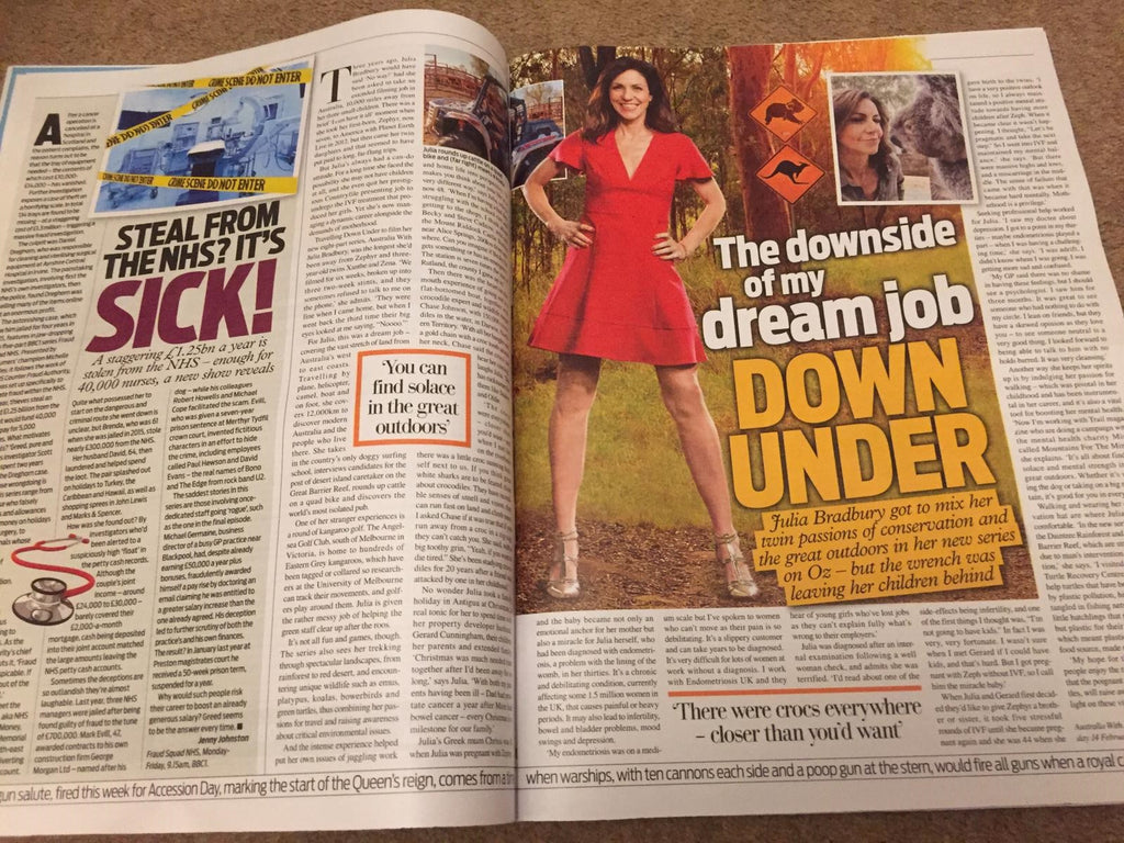 UK Weekend Magazine February 2019: PENNY LANCASTER on Rod Stewart - Julia Bradbury