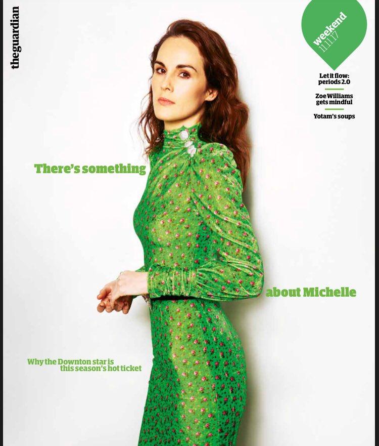UK Guardian Weekend Magazine November 11 2017 Michelle Dockery Downton Abbey Cover Interview