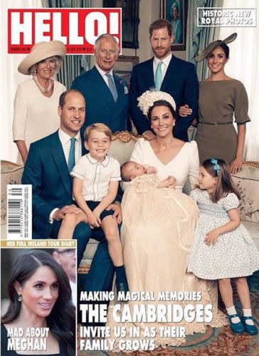 HELLO! magazine 23 July 2018 Royal Baby Prince Louis Christening Official Photographs - Cher