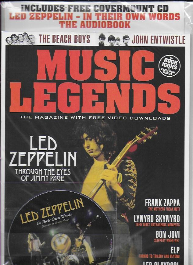 MUSIC LEGENDS Magazine Issue 5: LED ZEPPELIN Jimmy Page + FREE CD - Bon Jovi