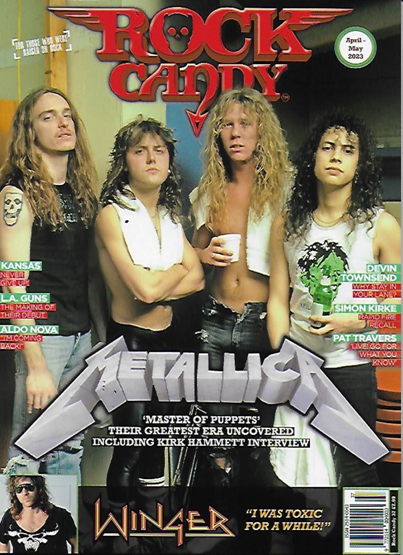 Rock Candy Magazine Issue 37 May 2023 Metallica Kirk Hammett