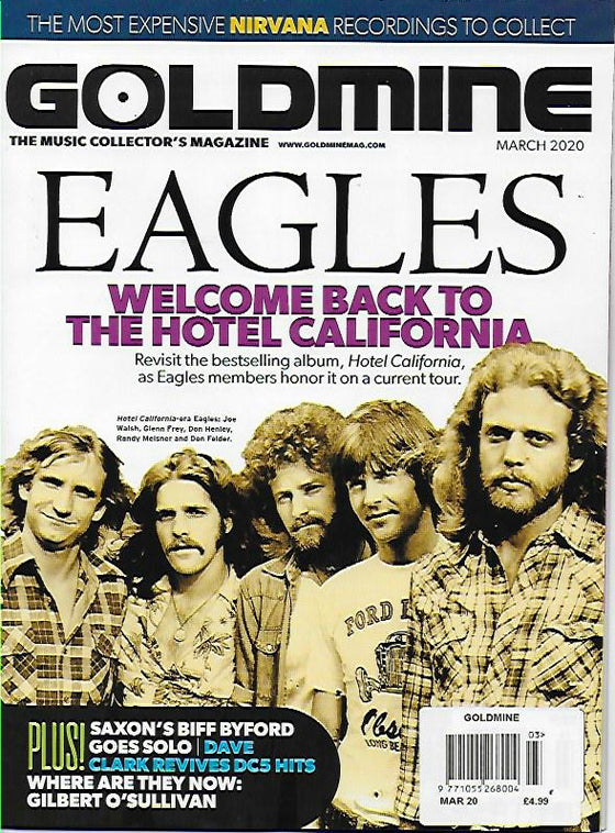 GOLDMINE Magazine March 2020: THE EAGLES COVER FEATURE