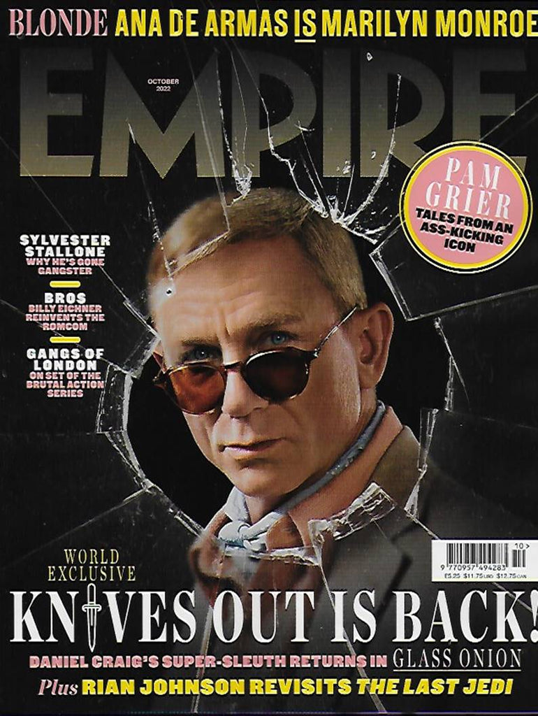 Empire Magazine October 2022 DANIEL CRAIG KNIVES OUT Ana De Armas Marilyn Monroe