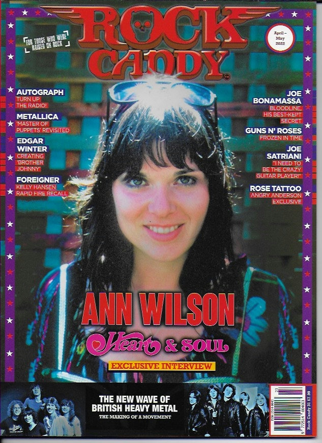 Rock Candy magazine #31 2022 Ann Wilson Heart & Soul interview