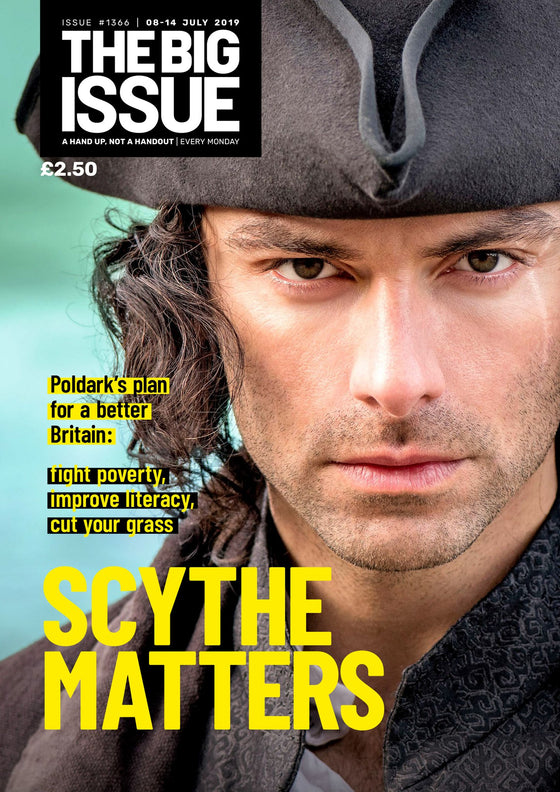 Big Issue Magazine 08 July 2019: Aidan Turner (Poldark) Cover Interview