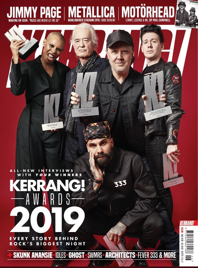 UK Kerrang! Magazine June 2019: Ghost (Tobias Forge) Jimmy Page Metallica Motorhead