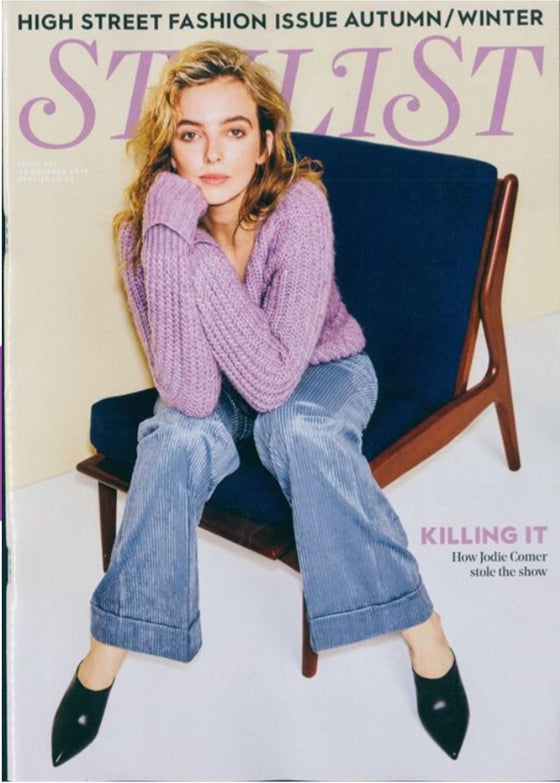 UK Stylist Magazine October 2018: Jodie Comer Killing Eve Cover Story