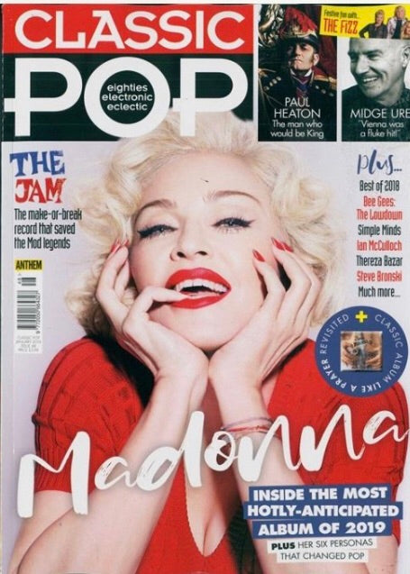 MADONNA - CLASSIC POP UK COVER MAGAZINE JANUARY 2019 NEW ISSUE #48