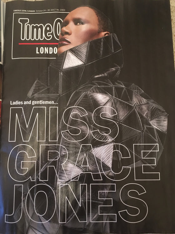 Grace Jones on the cover of Time Out London Magazine