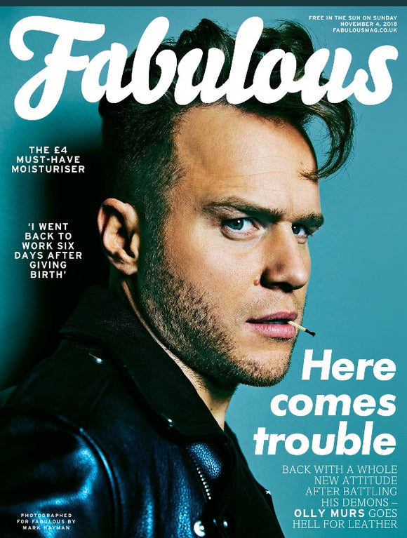 U.K. Fabulous Magazine Nov 2018 Olly Murs