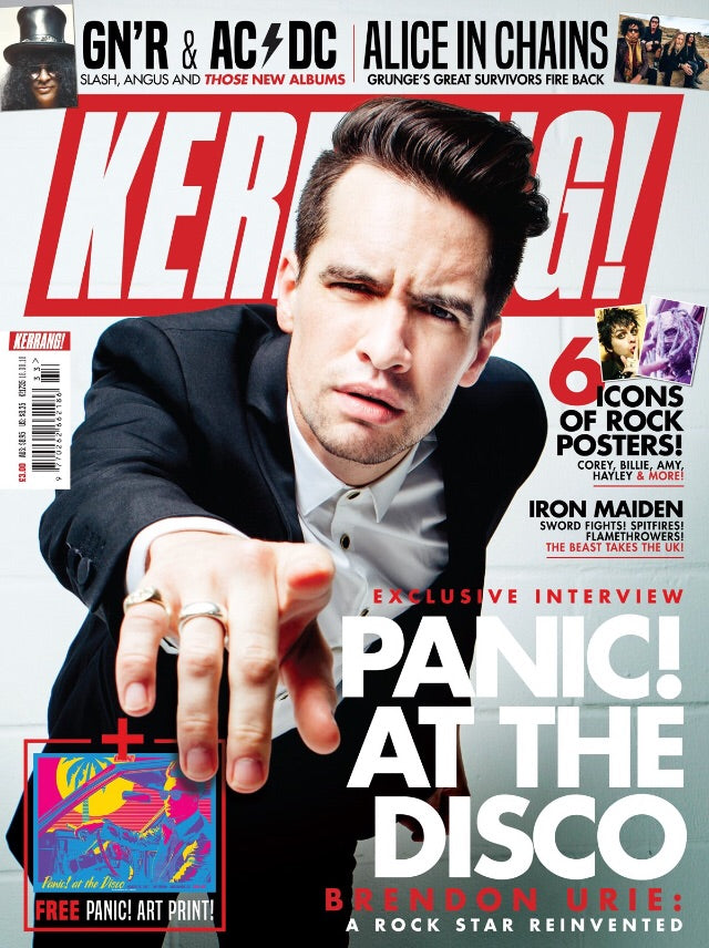 Kerrang! Magazine #1735: Brandon Urie (Panic! At The Disco) Iron Maiden Alice In Chains