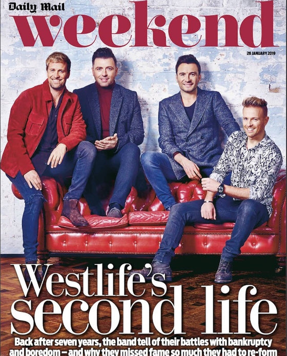 UK Daily Mail Weekend Magazine 26 January 2019: WESTLIFE COVER EXCLUSIVE