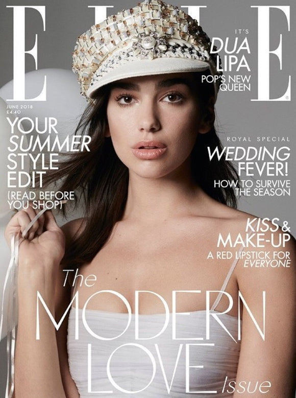 UK Elle Magazine June 2018 DUA LIPA Cover Story