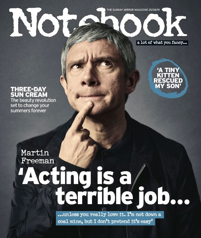 UK Notebook Magazine August 2019: Martin Freeman Cover Interview
