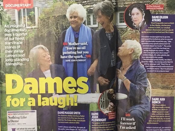 UK TV Times Magazine June 2018 Judi Dench Maggie Smith