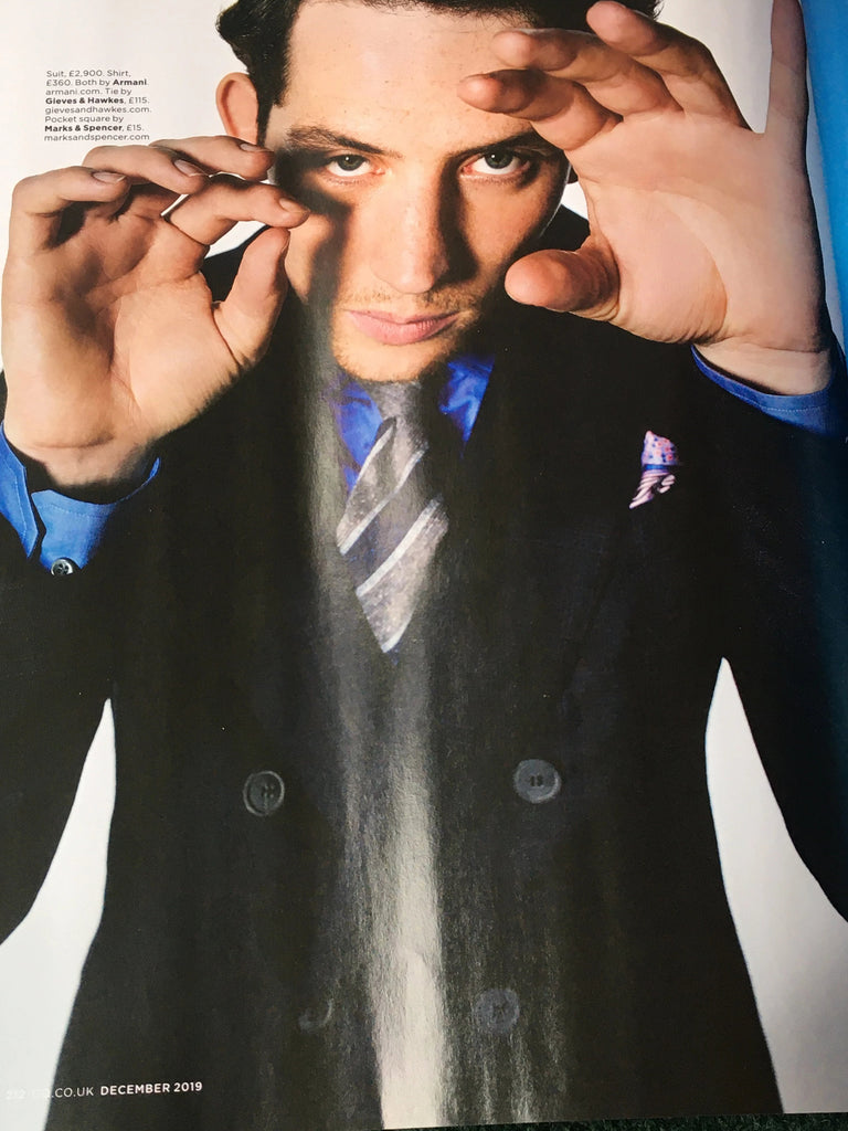 British GQ Magazine December 2019: JOSH O'CONNOR THE CROWN
