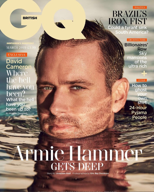 British GQ magazine March 2019 Armie Hammer Timothée Chalamet