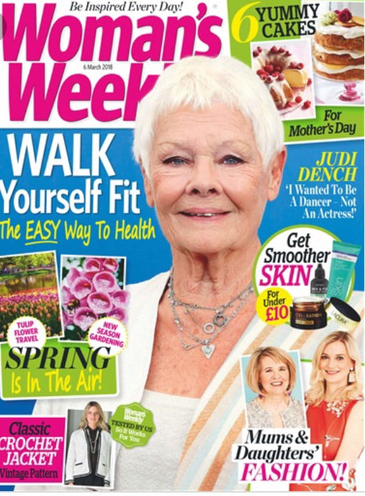 UK Woman’s Weekly Magazine March 2018: Judi Dench Cover Interview