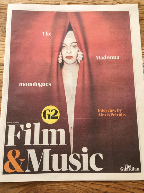 GUARDIAN (G2) Supplement 14 June 2019 Madonna Cover And Interview