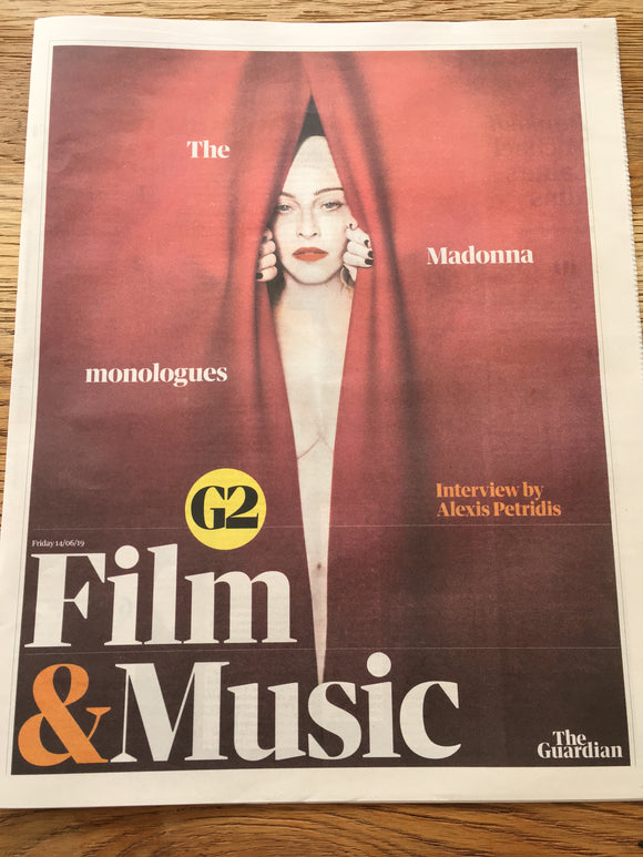 GUARDIAN (G2) Supplement 14 June 2019 Madonna Cover And Interview