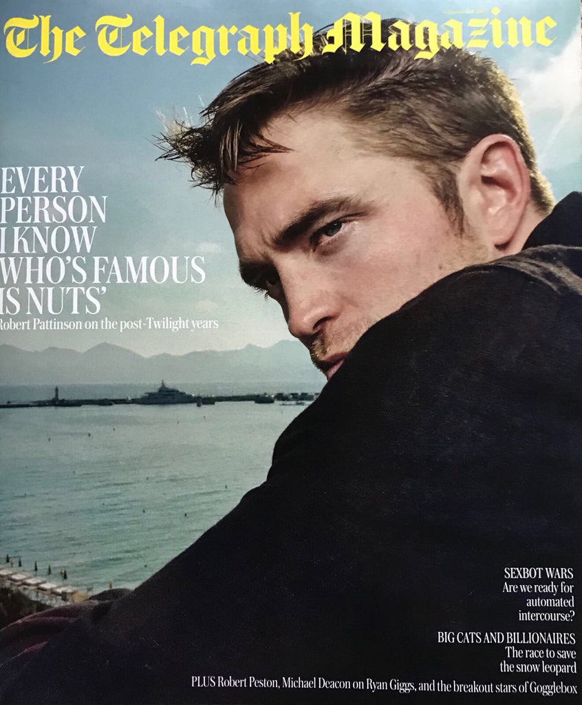Robert Pattinson on the cover of Telegraph Magazine