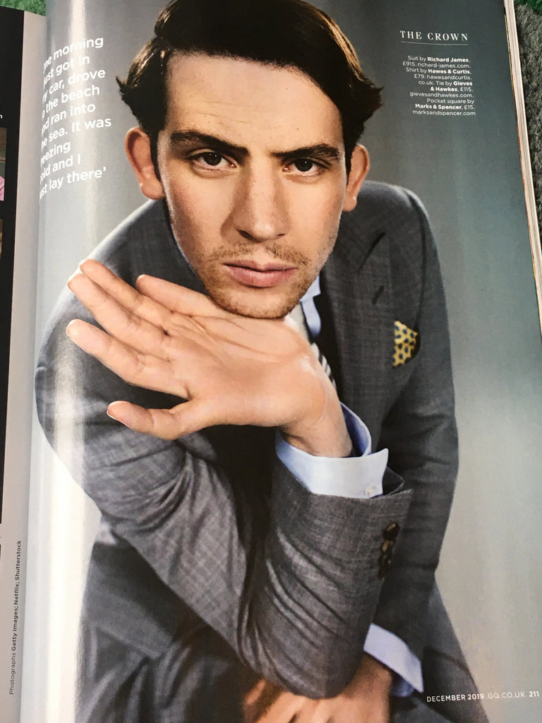 British GQ Magazine December 2019: JOSH O'CONNOR THE CROWN