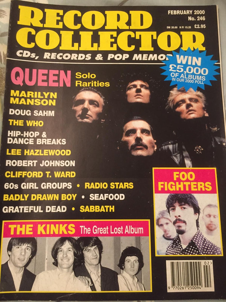 Record Collector Magazine February 2000 - Queen Freddie Mercury Solo Rarities