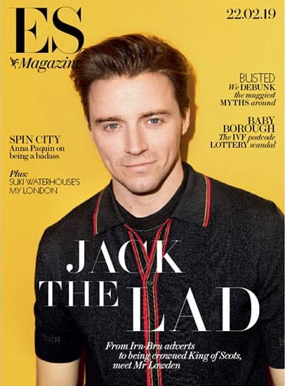 London ES Magazine Feb 2019: Jack Lowden Cover