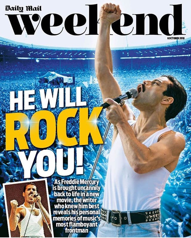 UK Weekend Magazine October 2018: Rami Malek Freddie Mercury Queen Cover Story