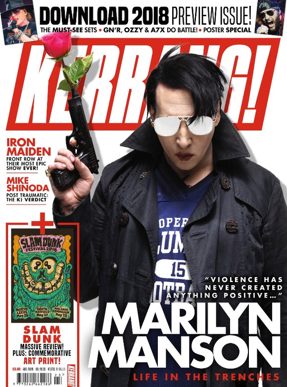 Kerrang! magazine #1725 Marilyn Manson Iron Maiden Mike Shinoda Linkin Park