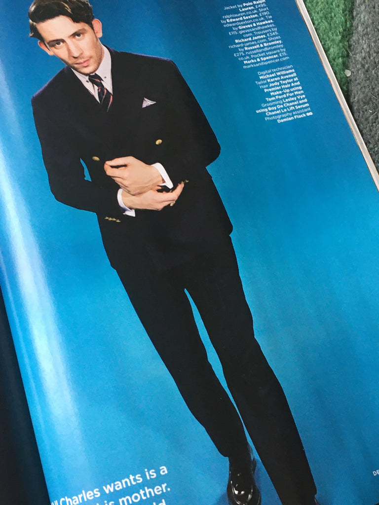 British GQ Magazine December 2019: JOSH O'CONNOR THE CROWN