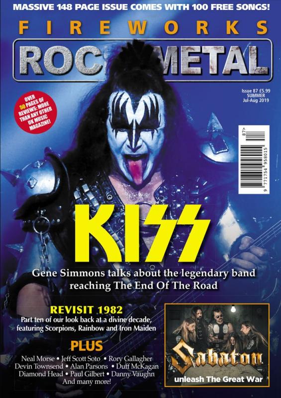 Fireworks Magazine Summer 2019: KISS COVER FEATURE + FREE CD