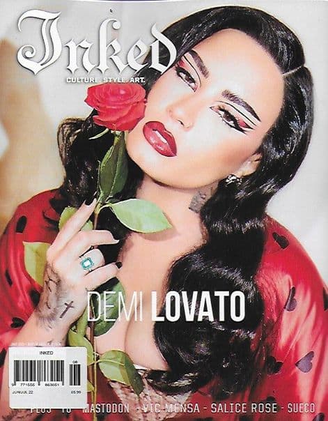 Inked Magazine -June/July 2022 Demi Lovato Cover