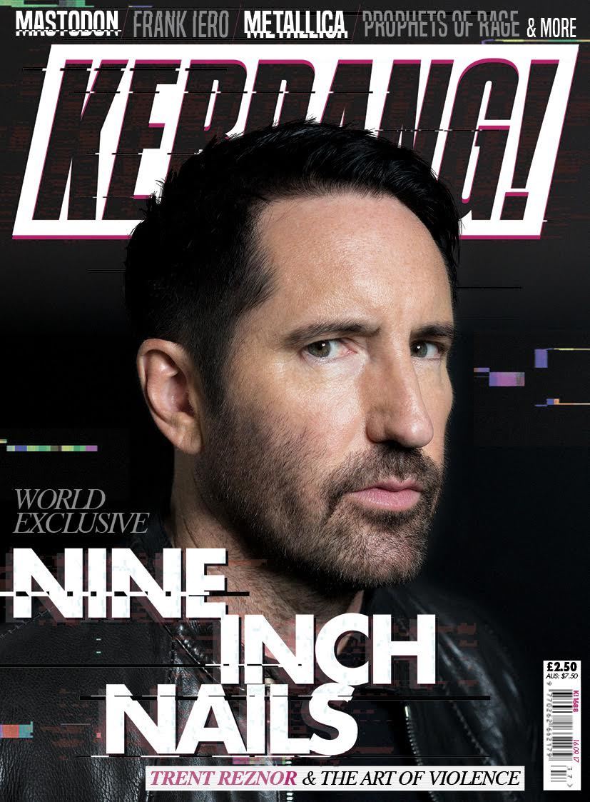 Trent Reznor of Nine Inch Nails on the cover of Kerrang Magazine