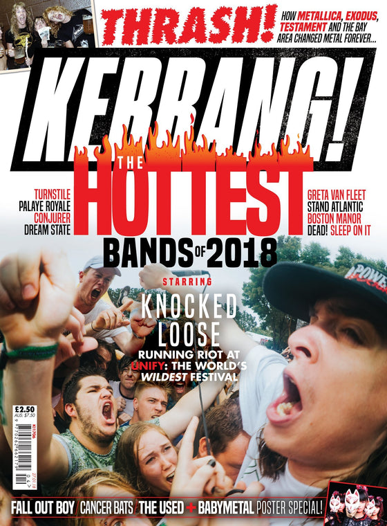 Kerrang! Magazine Jan 2018 BABYMETAL POSTERS Fall Out Boy CANCER BATS The Used