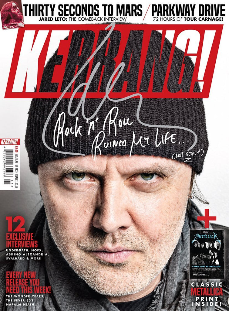 Kerrang! Magazine 31st March 2018 Lars Ulrich Metallica Jared Leto Thirty Seconds To Mars