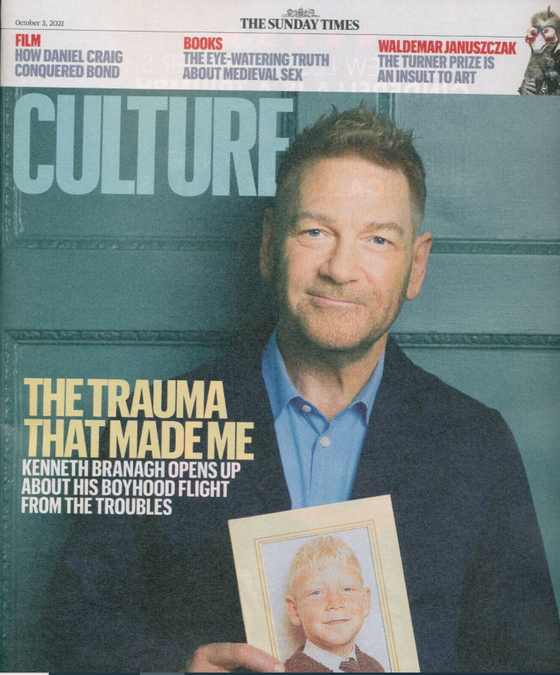 CULTURE Mag 03/10/2021 KENNETH BRANAGH Daniel Craig Rick Astley Ciaran Hinds