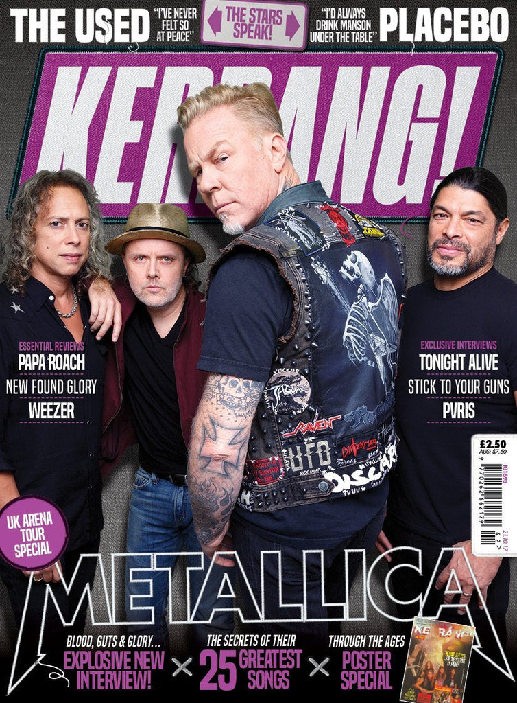 Metallica on the cover of Kerrang!