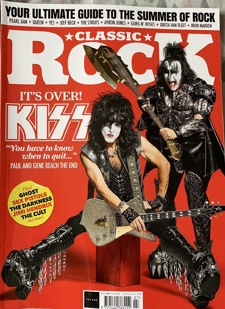 Classic Rock Magazine #302 July 2022 KISS - Gene Simmons & Paul Stanley