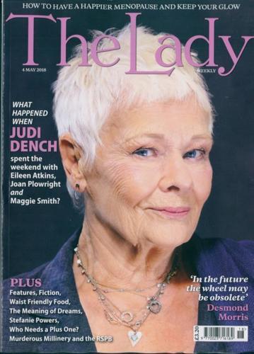 THE LADY magazine May 2018 Judi Dench Photo Cover Interview // Maggie Smith